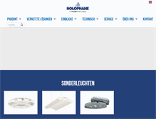 Tablet Screenshot of holophane.de
